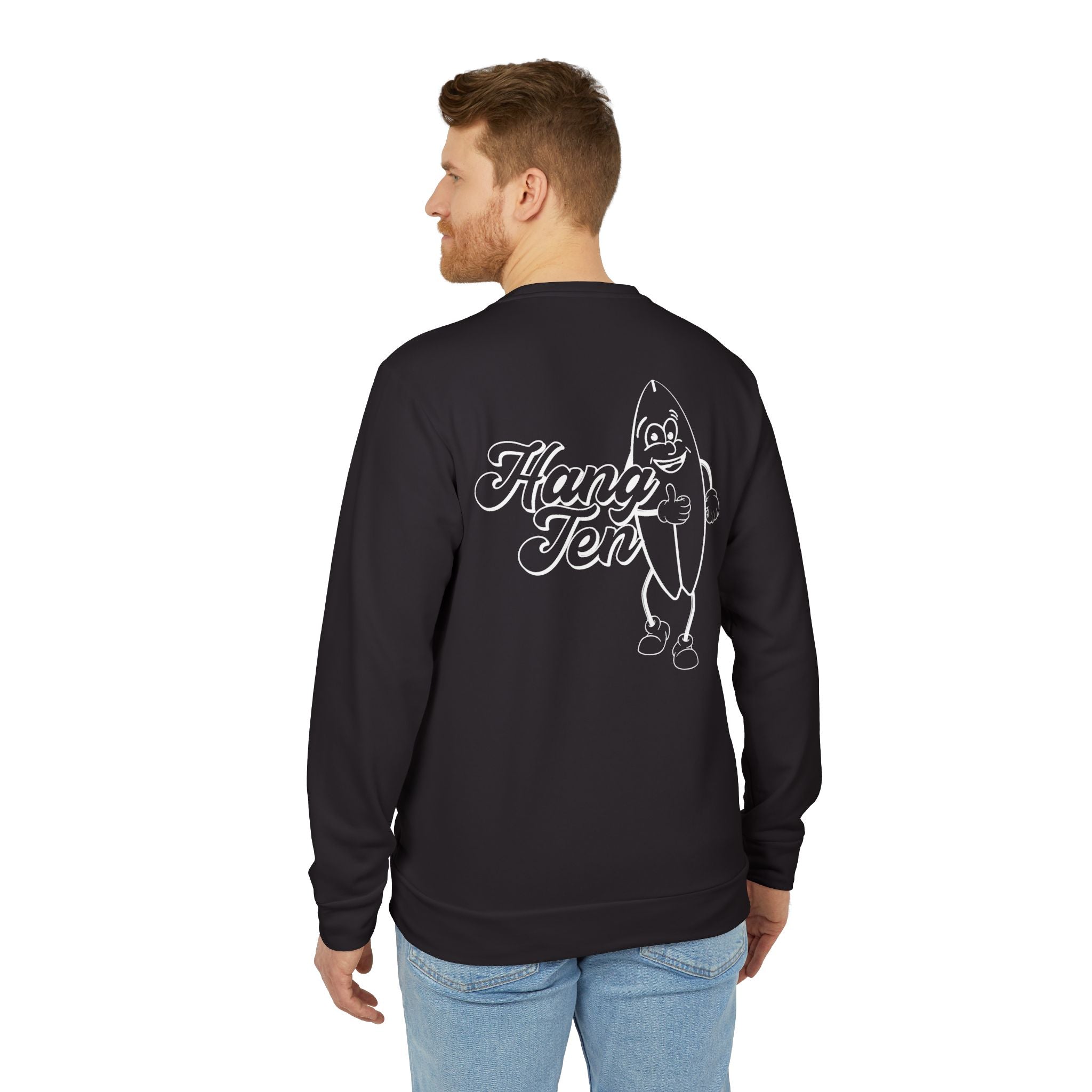 adidas Surfing Hang Ten Back Print Unisex Sweatshirt