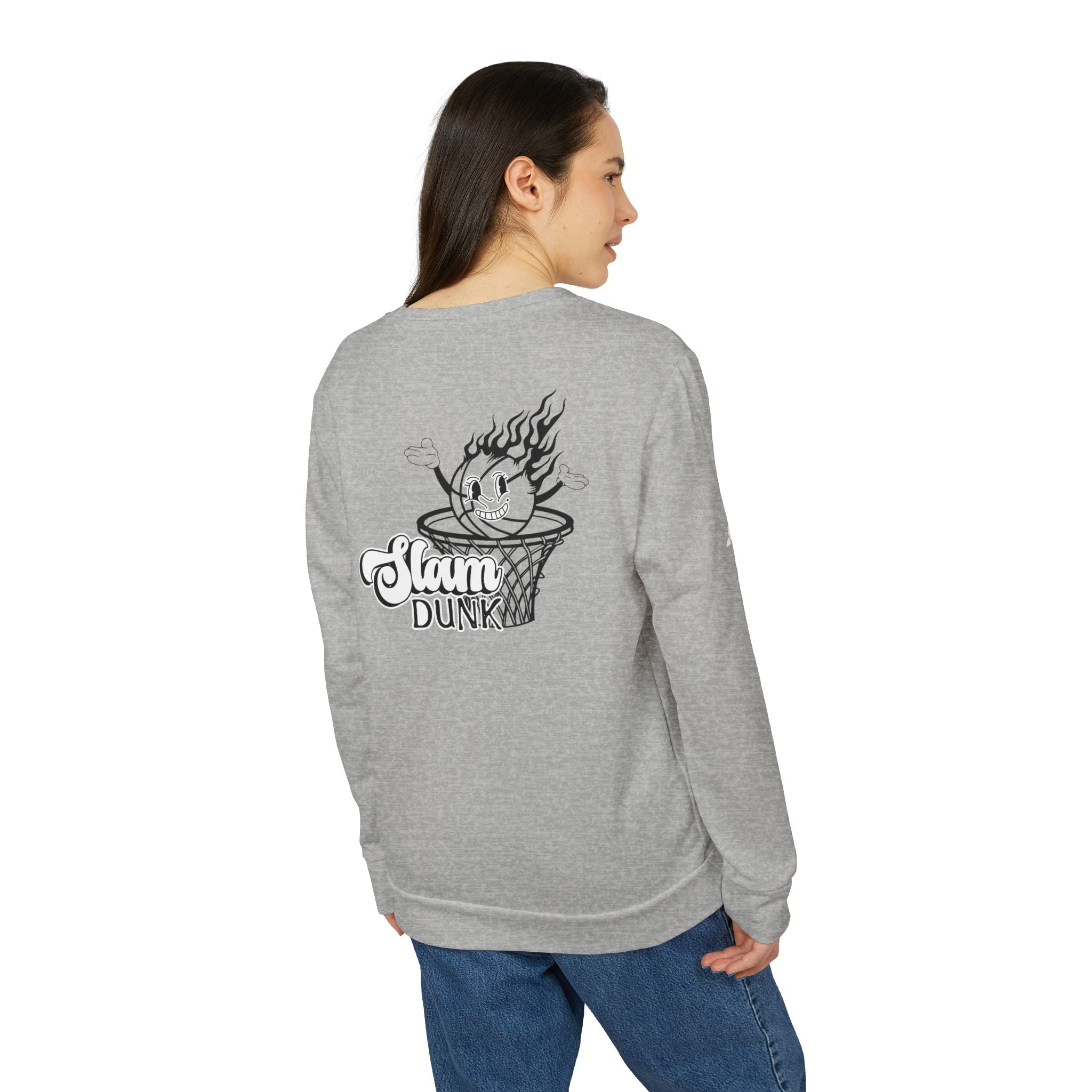 adidas Basketball Slam Dunk Back Print Unisex Sweatshirt