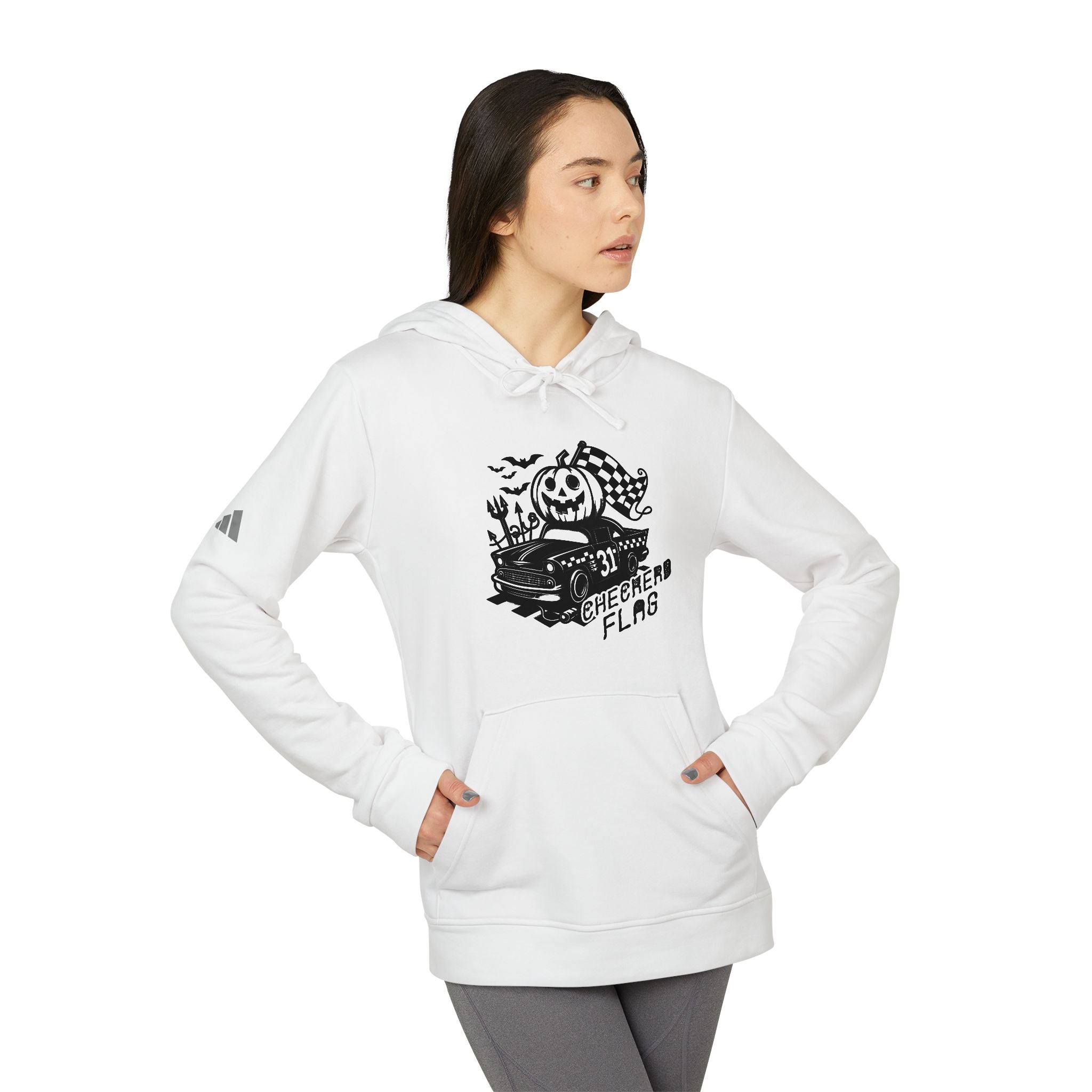 adidas Auto Racing Checkered Flag Unisex Hoodie