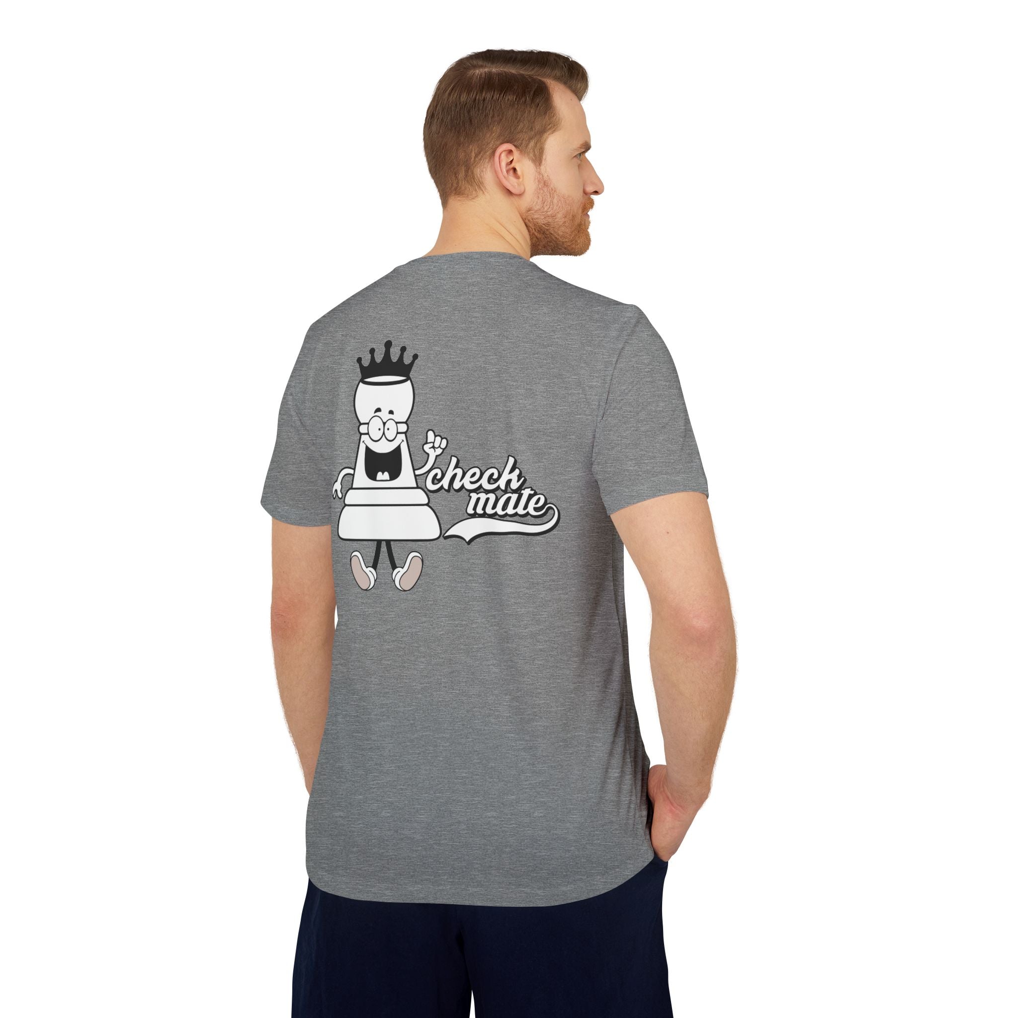 adidas Chess Check Mate Back Print  Unisex Sport T-shirt