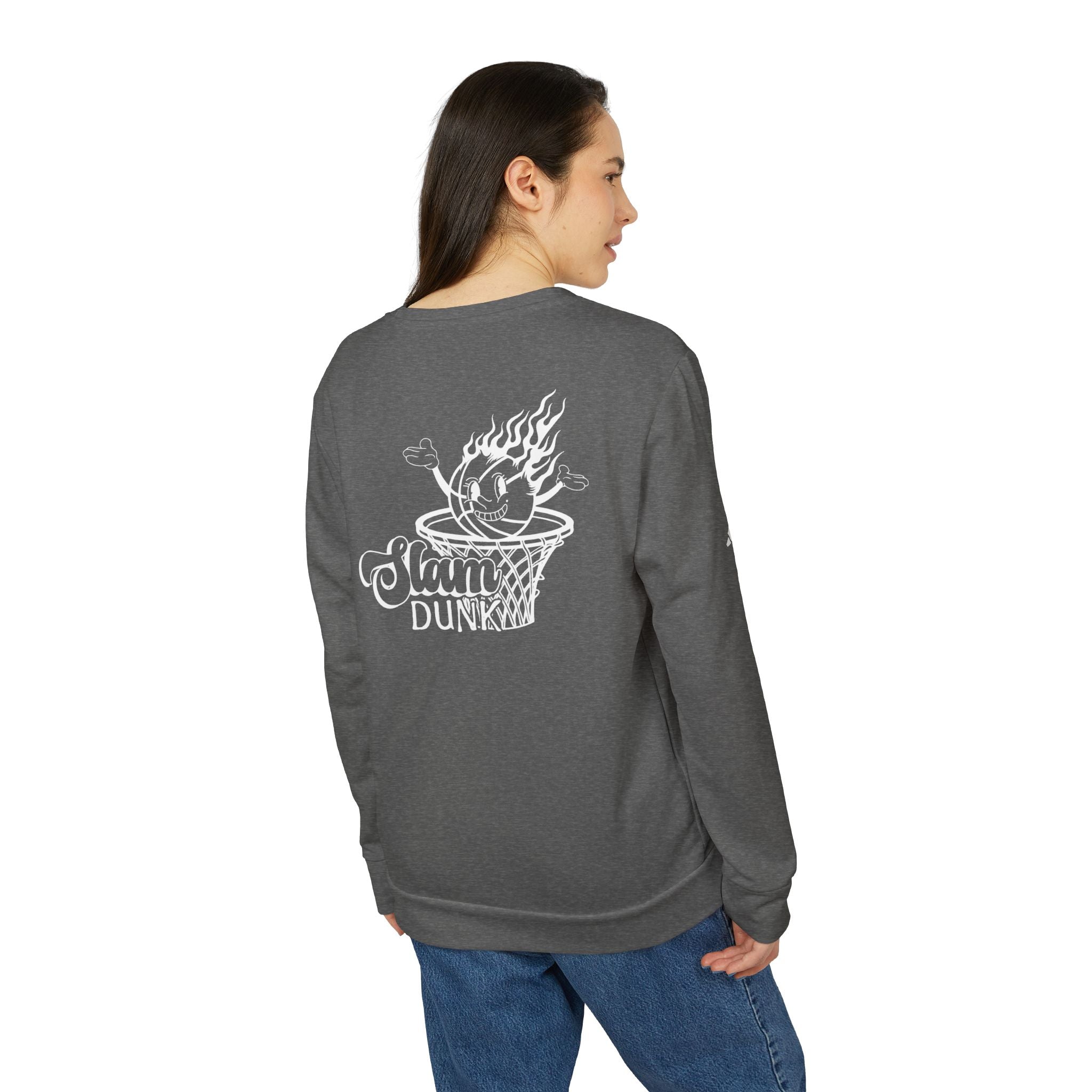 adidas Basketball Slam Dunk Back Print Unisex Sweatshirt