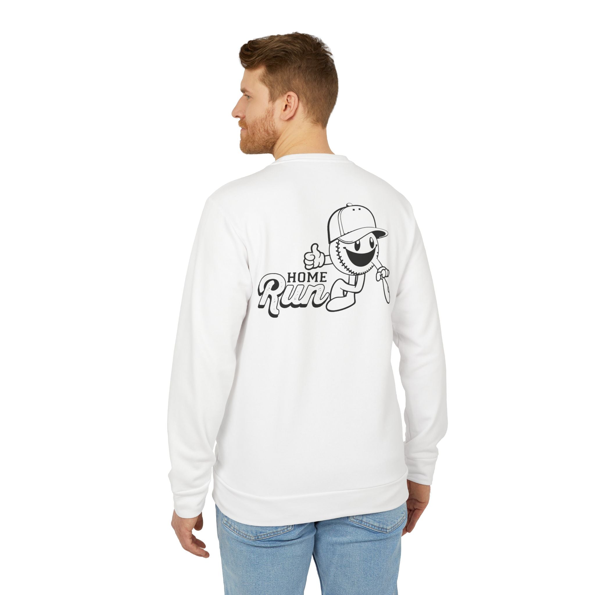 adidas Baseball Home Run Back Print Unisex Sweatshirt