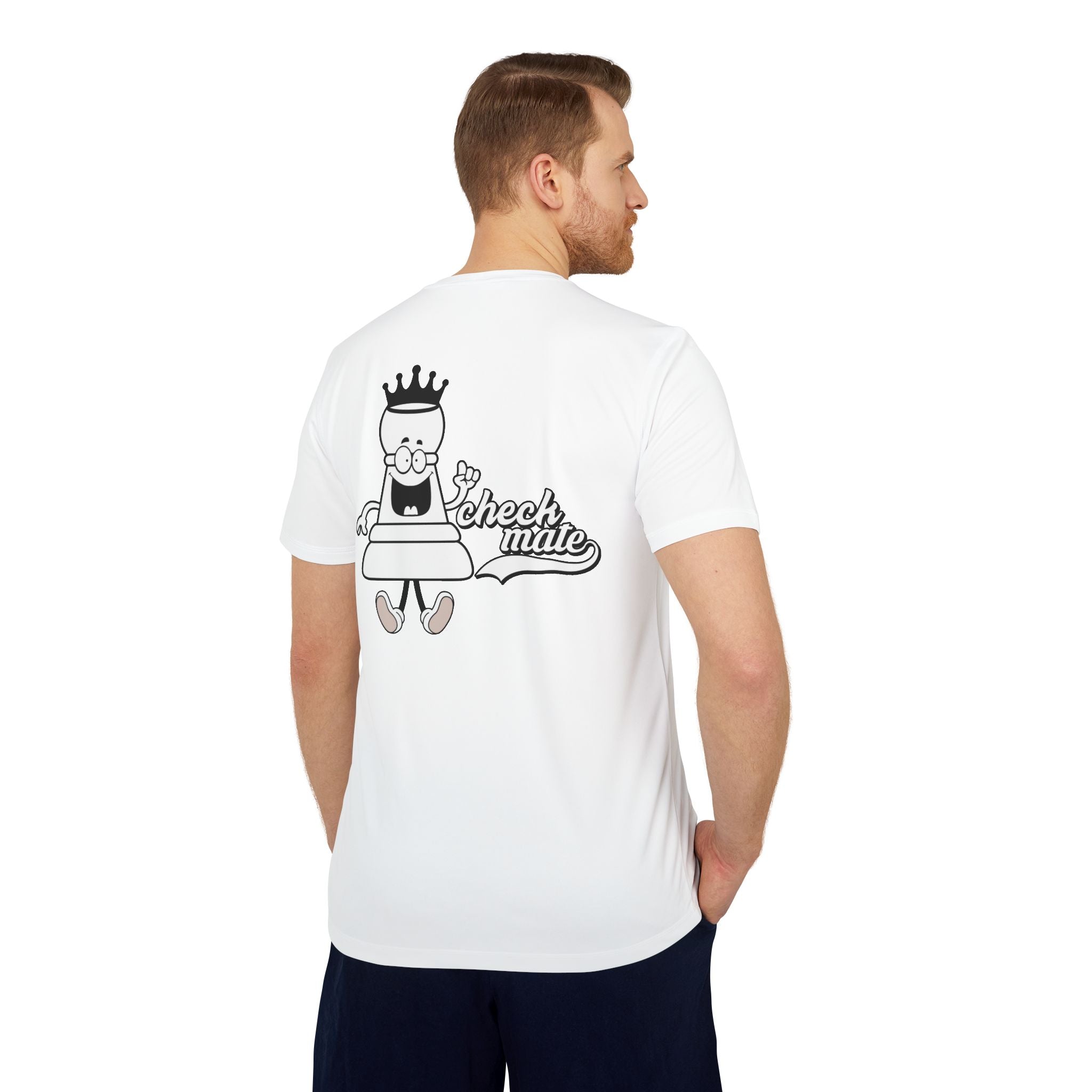 adidas Chess Check Mate Back Print  Unisex Sport T-shirt