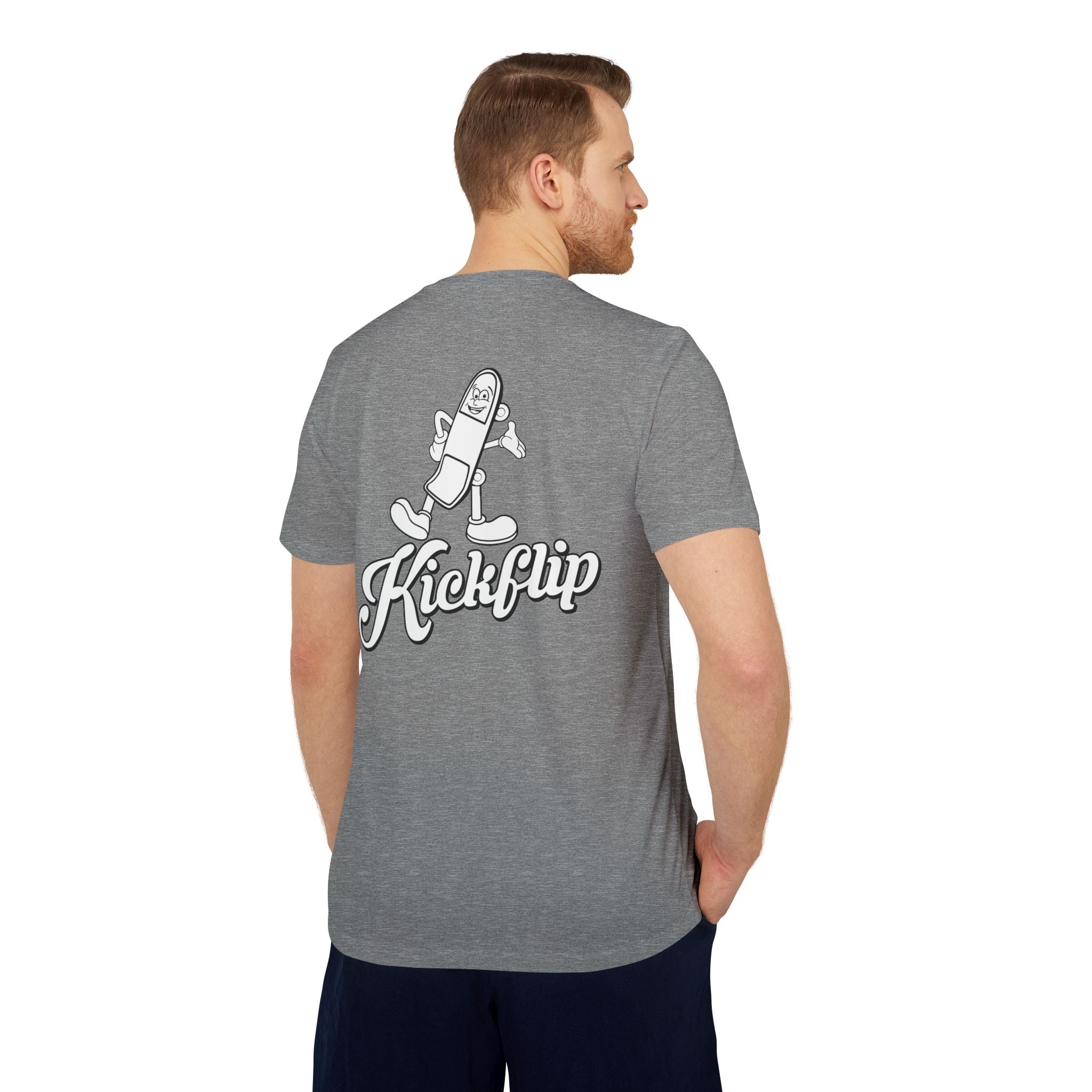 adidas Skateboarding Kick Flip Back Print Unisex Sport T-shirt