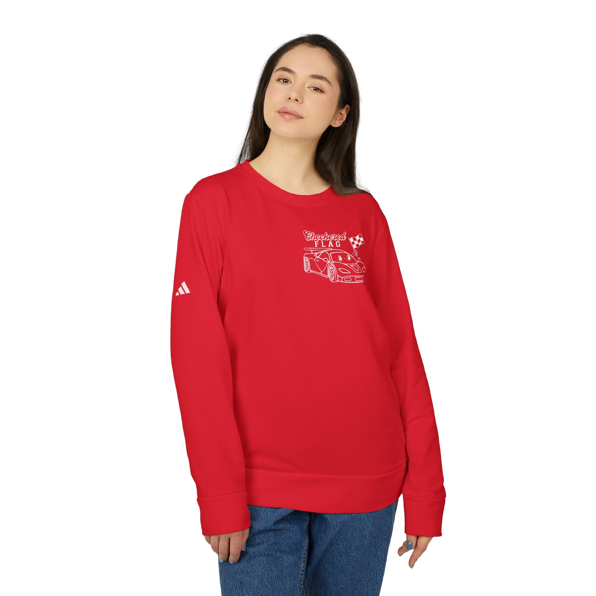 adidas Auto Racing Checkered Flag Unisex Sweatshirt