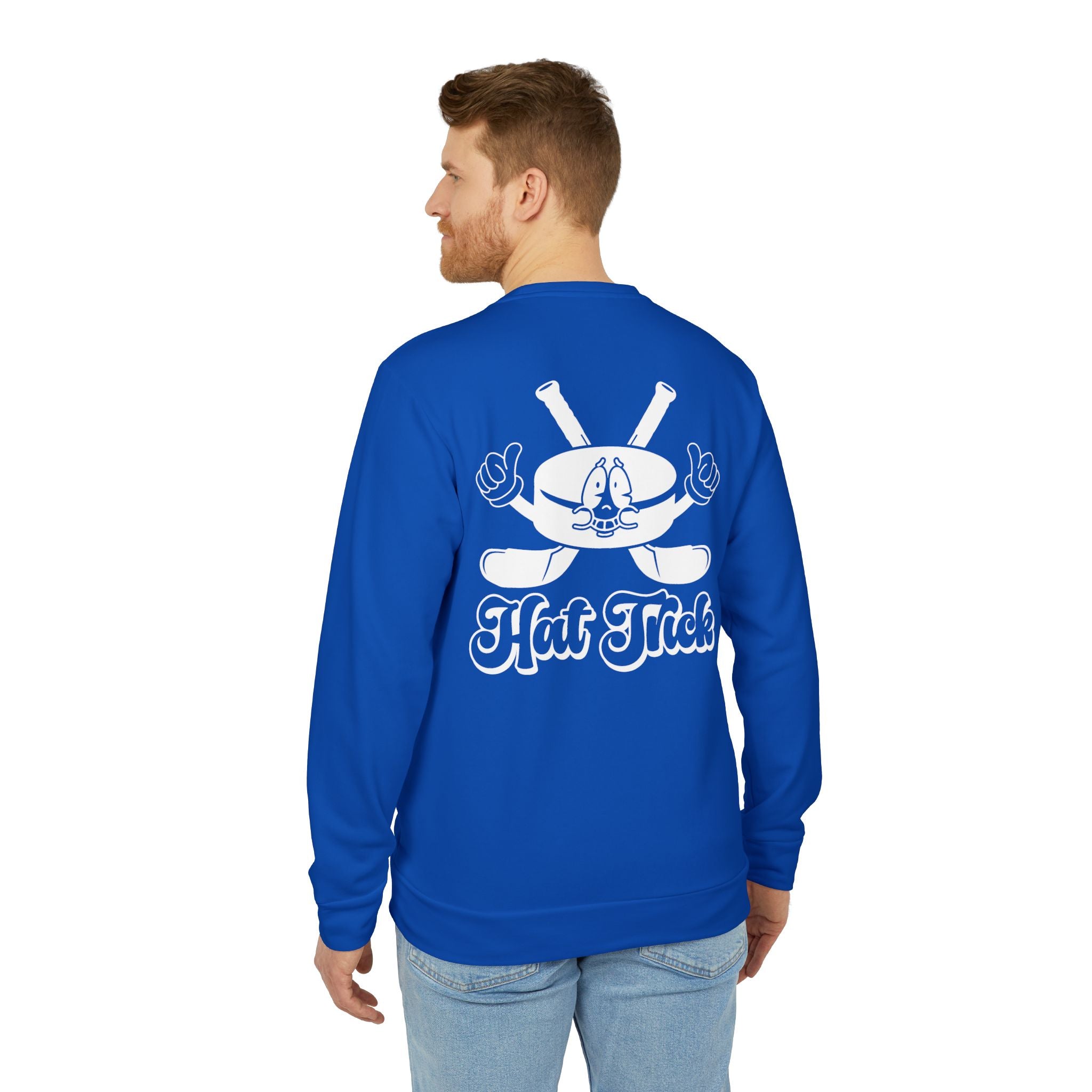 adidas Ice Hockey Hat Trick Back Print Unisex Sweatshirt