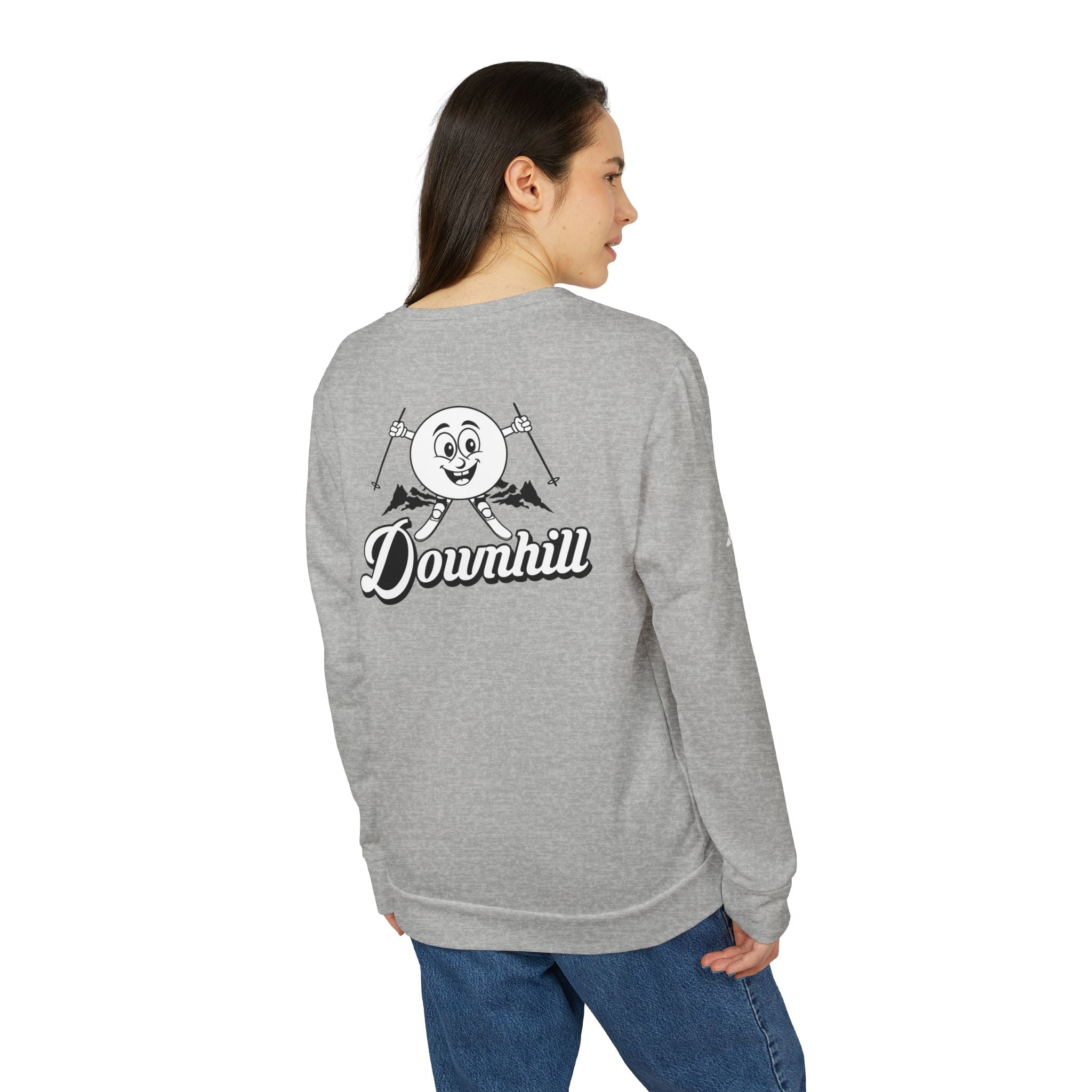 adidas Skiing Downhill Back Print Unisex Sweatshirt