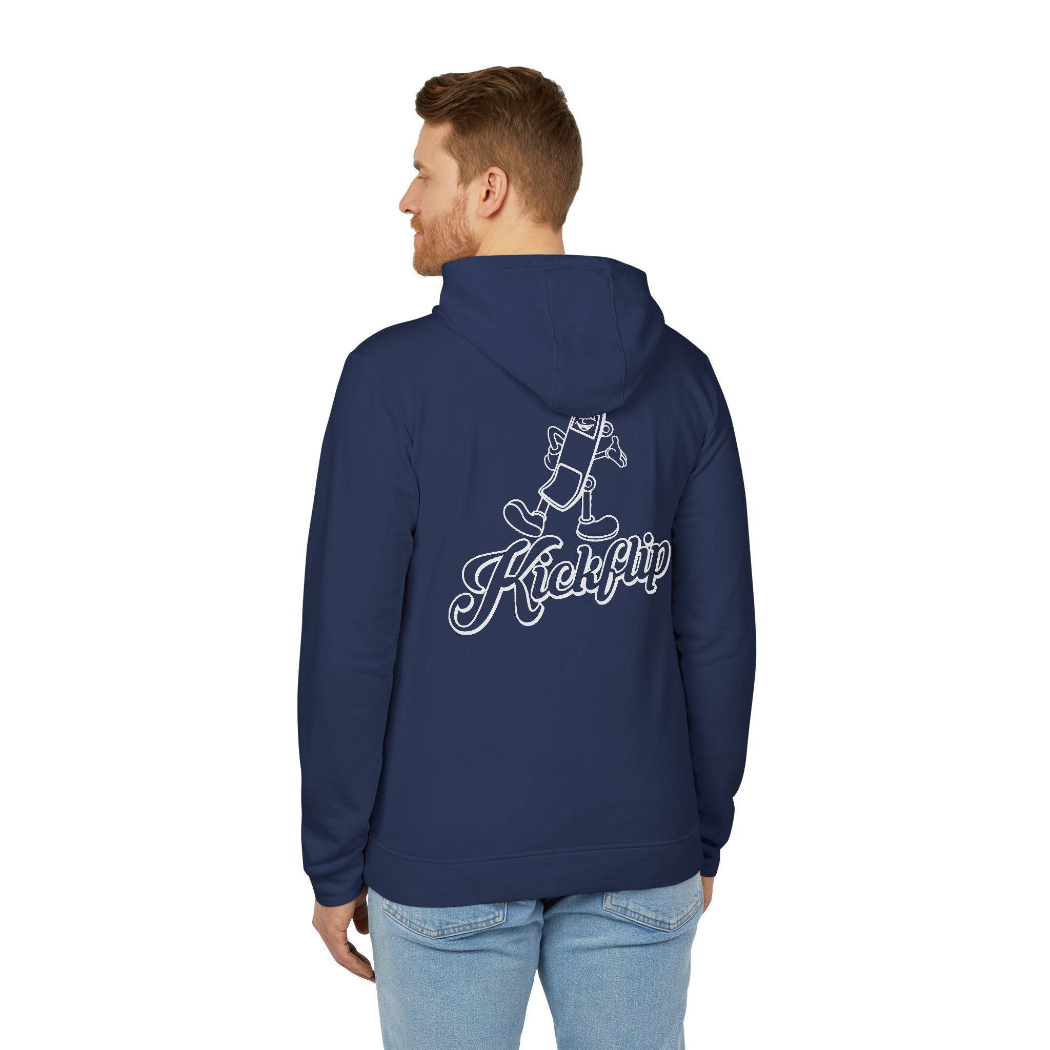 adidas Skateboarding Kick Flip Back Print Unisex Fleece Hoodie