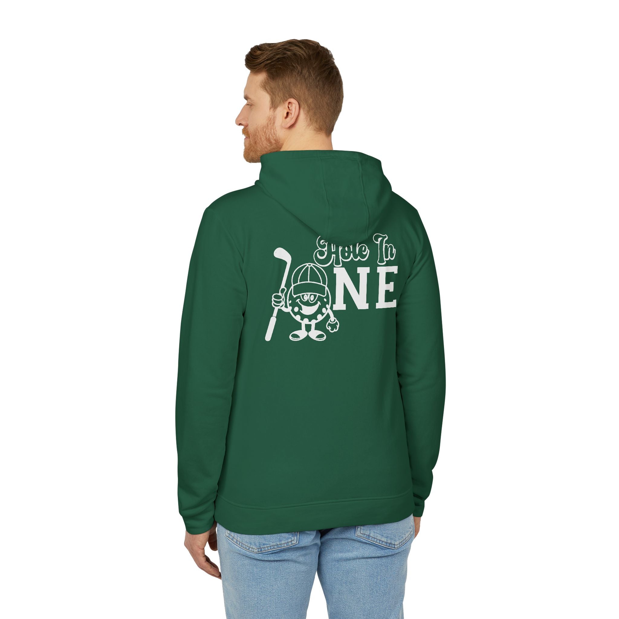 adidas Golf Hole In One Back Print Unisex Fleece Hoodie