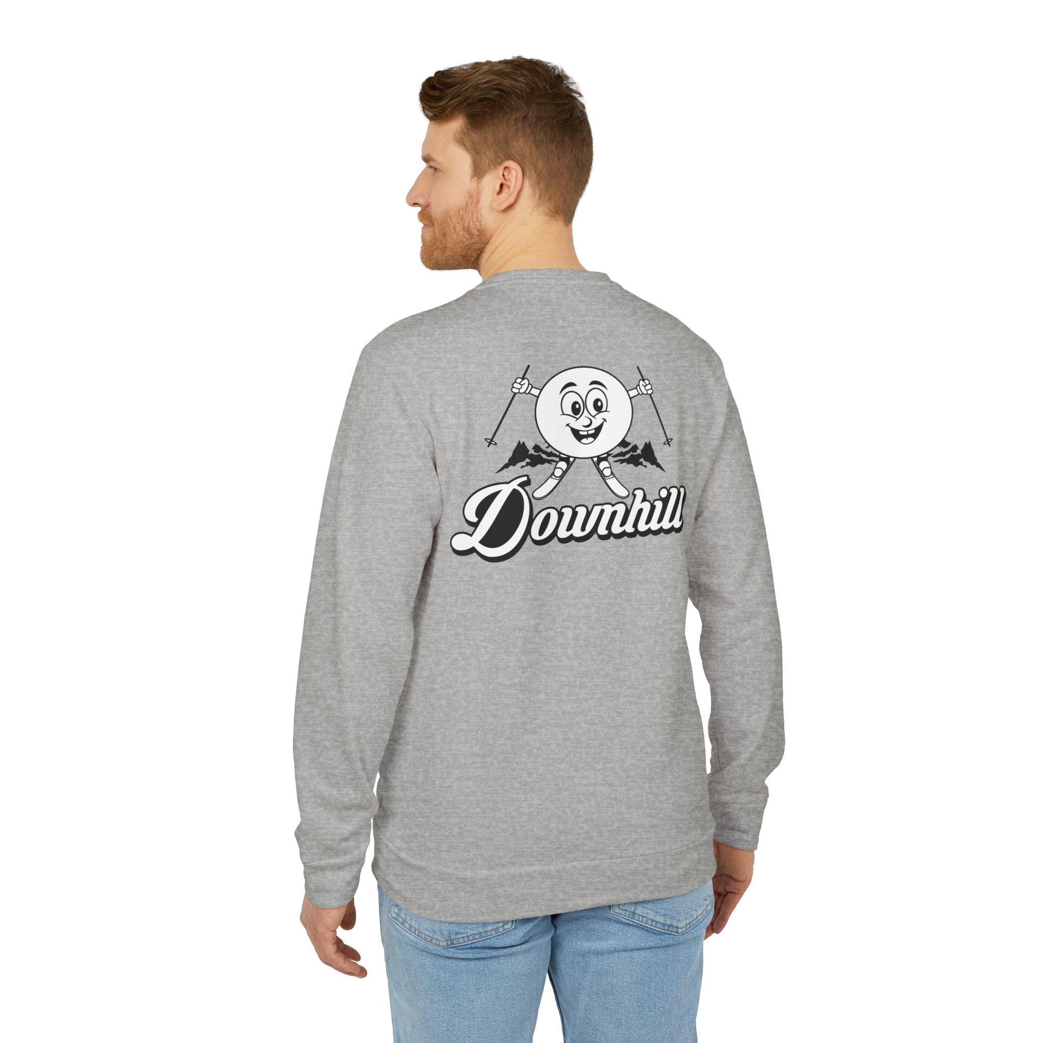 adidas Skiing Downhill Back Print Unisex Sweatshirt